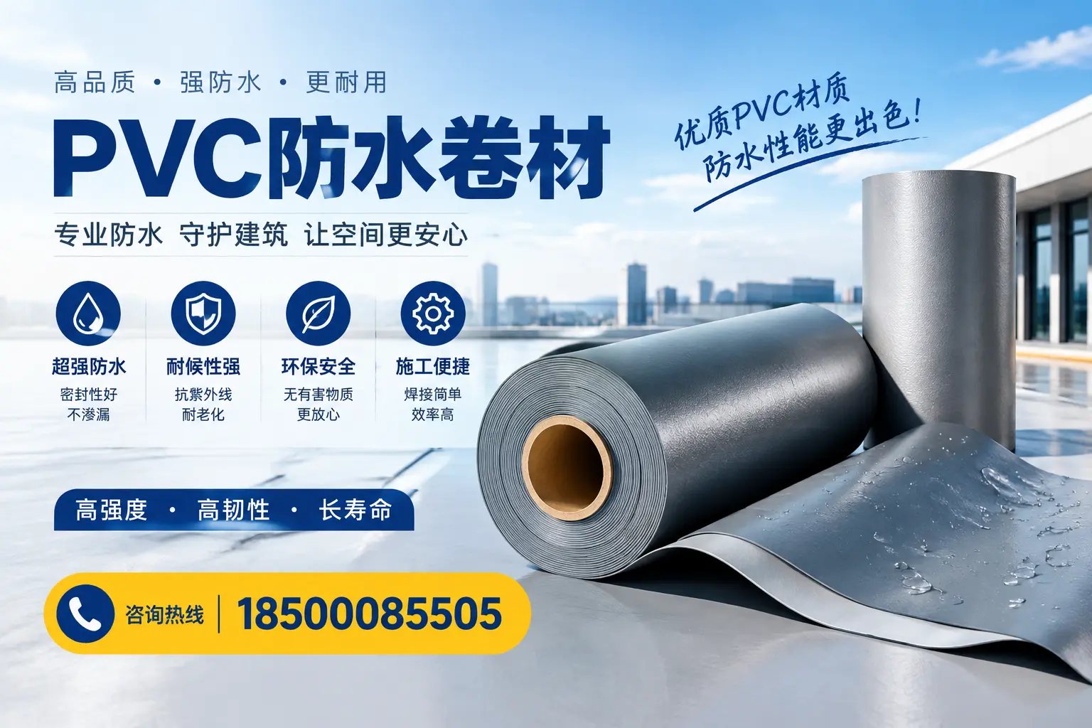 如何判断PVC防水卷材的质量优劣？果洛选购技巧